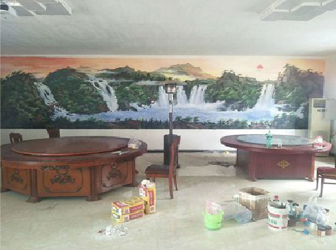 桐乡墙绘-写实风景