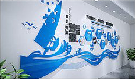 桐乡海浪主题文化墙如何设计？